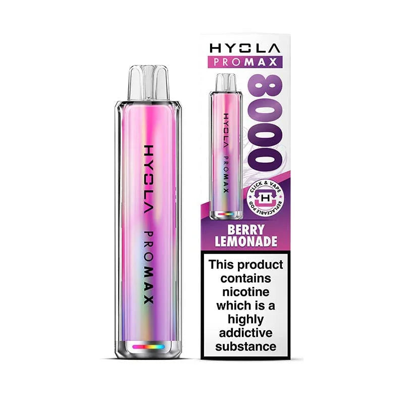 Hyola Pro Max 8000 Prefilled Pod Kit, Berry Lemonade Flavour, Vape Wave UK