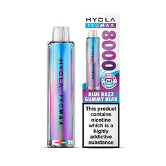 Hyola Pro Max 8000 Prefilled Pod Kit, Blue Razz Gummy Bear  Flavour, Vape Wave UK