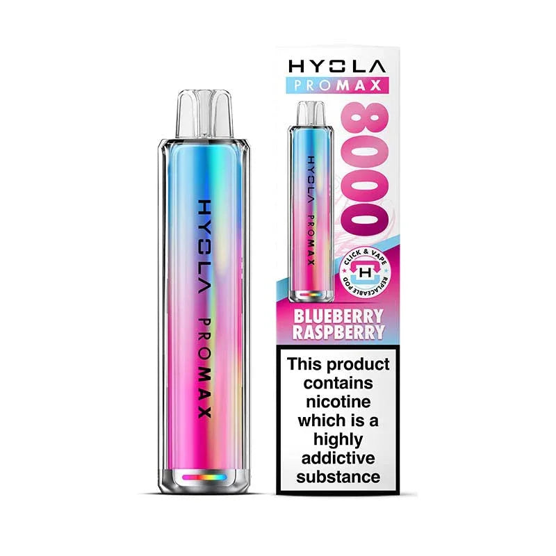 Hyola Pro Max 8000 Prefilled Pod Kit, Blueberry Raspberry  Flavour, Vape Wave UK