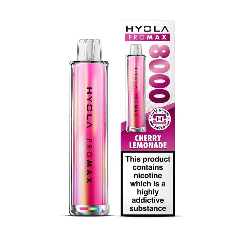Hyola Pro Max 8000 Prefilled Pod Kit, Cherry  Lemonade Flavour, Vape Wave UK