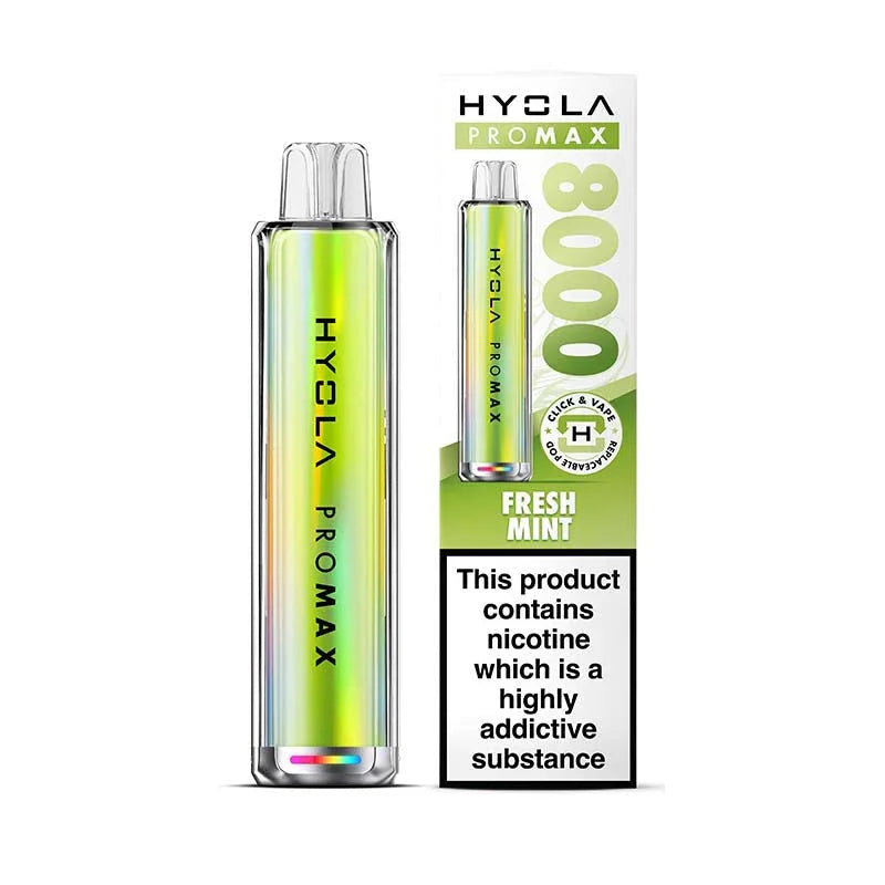 Hyola Pro Max 8000 Prefilled Pod Kit, Fresh Mint  Flavour, Vape Wave UK