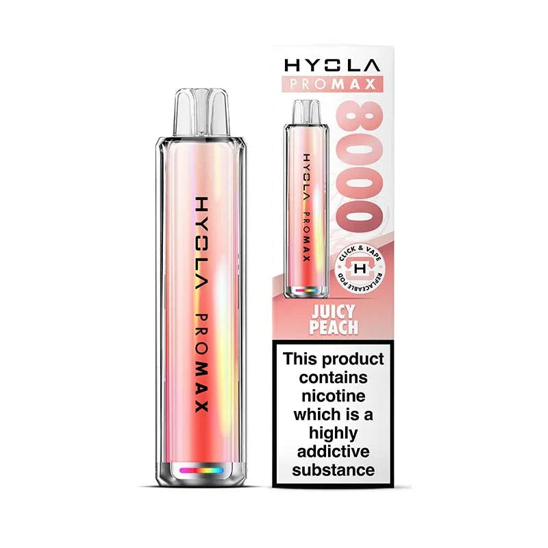 Hyola Pro Max 8000 Prefilled Pod Kit, Juicy Peach Flavour, Vape Wave UK
