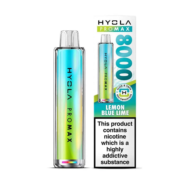 Hyola Pro Max 8000 Prefilled Pod Kit, Lemon Blue Lime  Flavour, Vape Wave UK