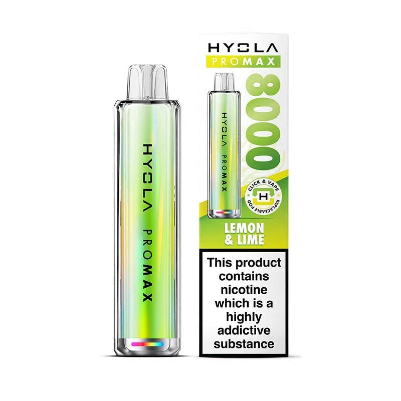 Hyola Pro Max 8000 Prefilled Pod Kit, Lemon And Lime  Flavour, Vape Wave UK
