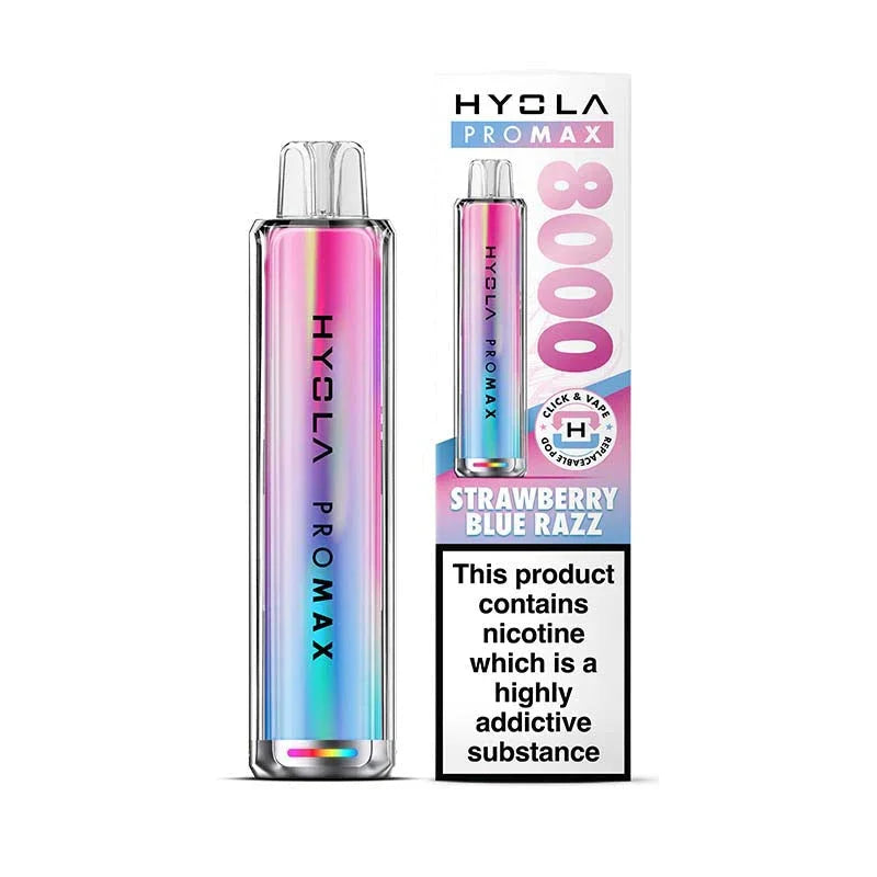 Hyola Pro Max 8000 Prefilled Pod Kit, Strawberry Blue Razz Flavour, Vape Wave UK