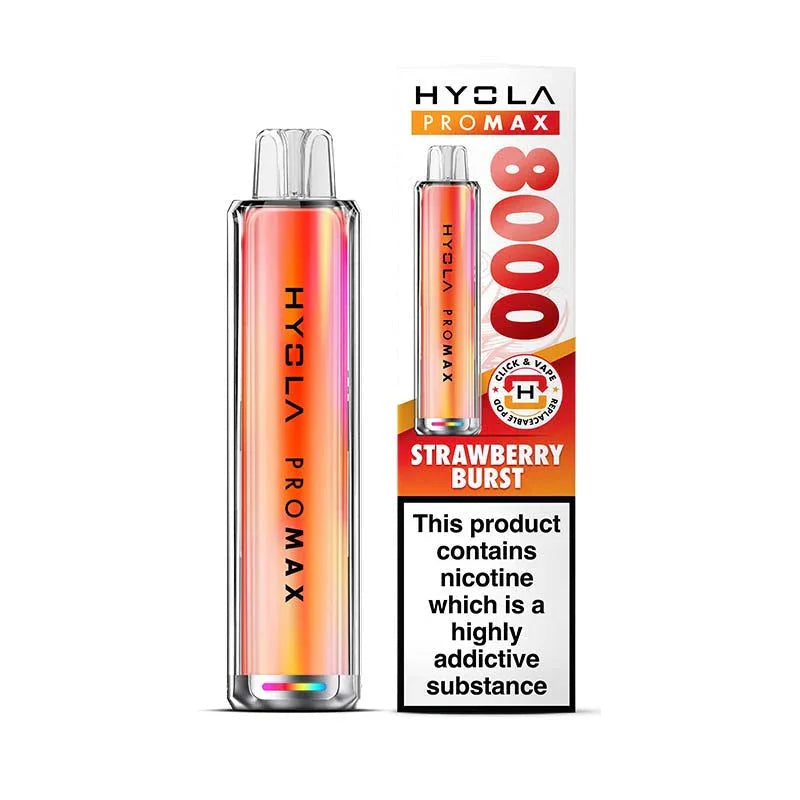 Hyola Pro Max 8000 Prefilled Pod Kit, Strawberry Burst Flavour, Vape Wave UK
