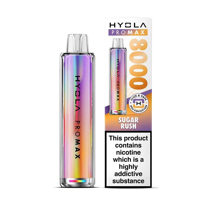 Hyola Pro Max 8000 Prefilled Pod Kit, Sugar Rush  Flavour, Vape Wave UK