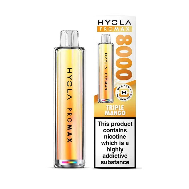 Hyola Pro Max 8000 Prefilled Pod Kit, Triple Mango Flavour, Vape Wave UK