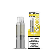 Hyola Pro Max 8000 Prefilled Pods, Banana Ice Flavour, Vape Wave UK