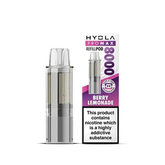 Hyola Pro Max 8000 Prefilled Pods, Berry Lemonade  Flavour, Vape Wave UK