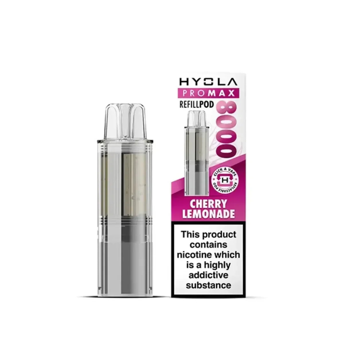 Hyola Pro Max 8000 Prefilled Pods, Cherry Lemonade  Flavour, Vape Wave UK