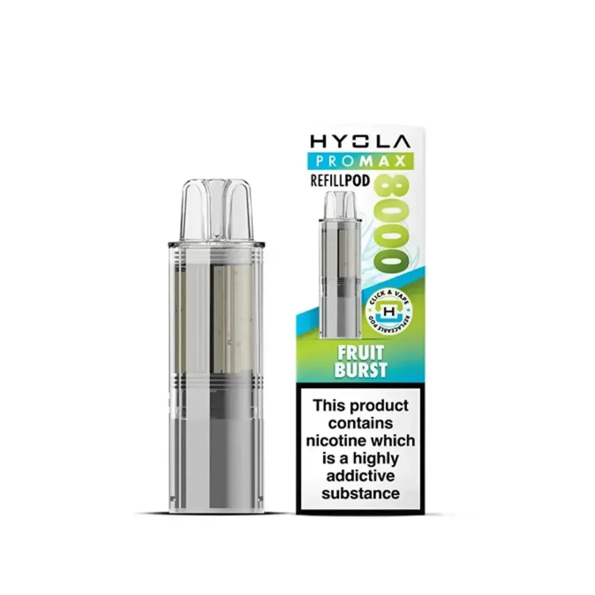 Hyola Pro Max 8000 Prefilled Pods, Fruit Burst  Flavour, Vape Wave UK