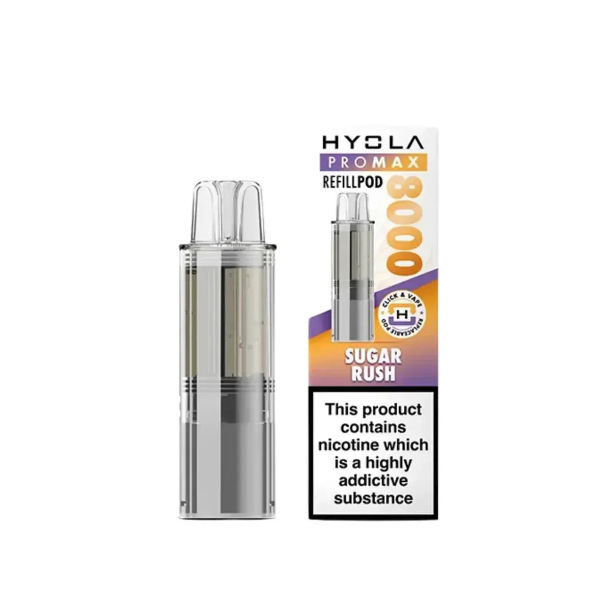 Hyola Pro Max 8000 Prefilled Pods, Sugar Rush  Flavour, Vape Wave UK