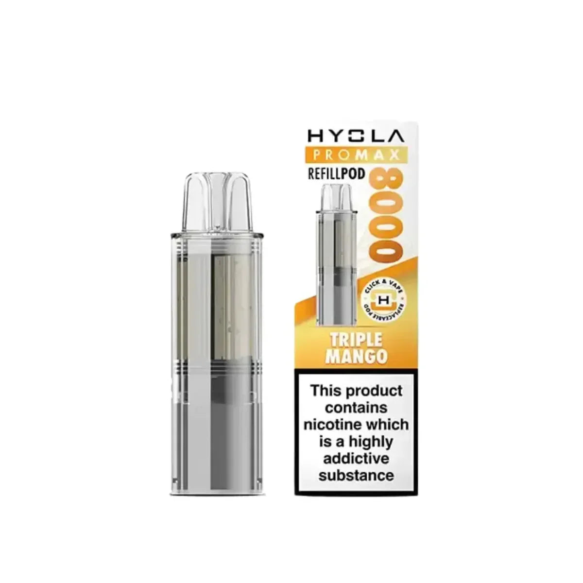 Hyola Pro Max 8000 Prefilled Pods, Triple Mango  Flavour, Vape Wave UK