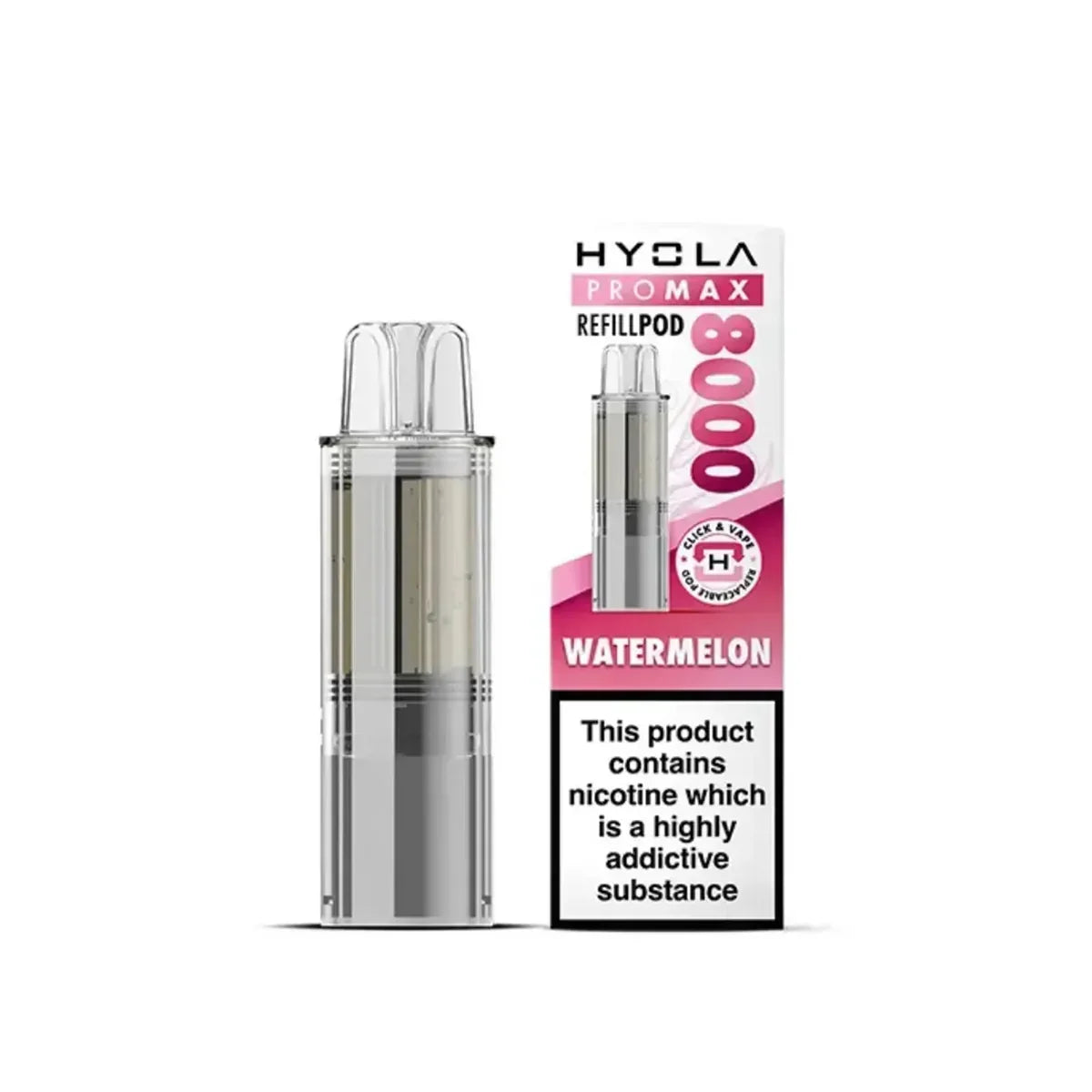 Hyola Pro Max 8000 Prefilled Pods, Watermelon  Flavour, Vape Wave UK