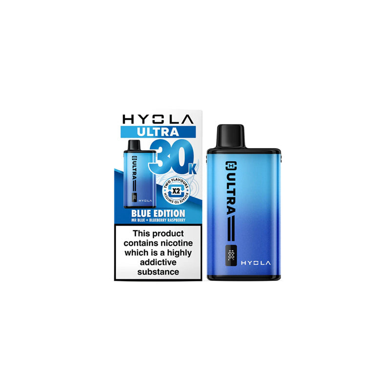 Hyola Ultra 30,000 Prefilled Pod Vape Kit, Blue Edition Flavour, Vape Wave UK