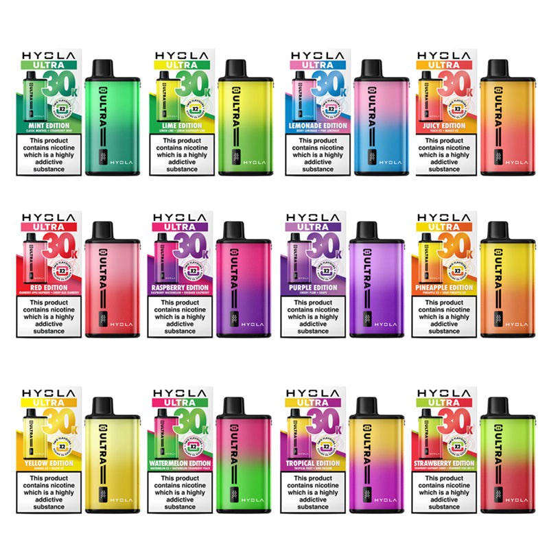 Hyola Ultra 30,000 Prefilled Pod Vape Kit, Multi Edition Flavours, Vape Wave UK
