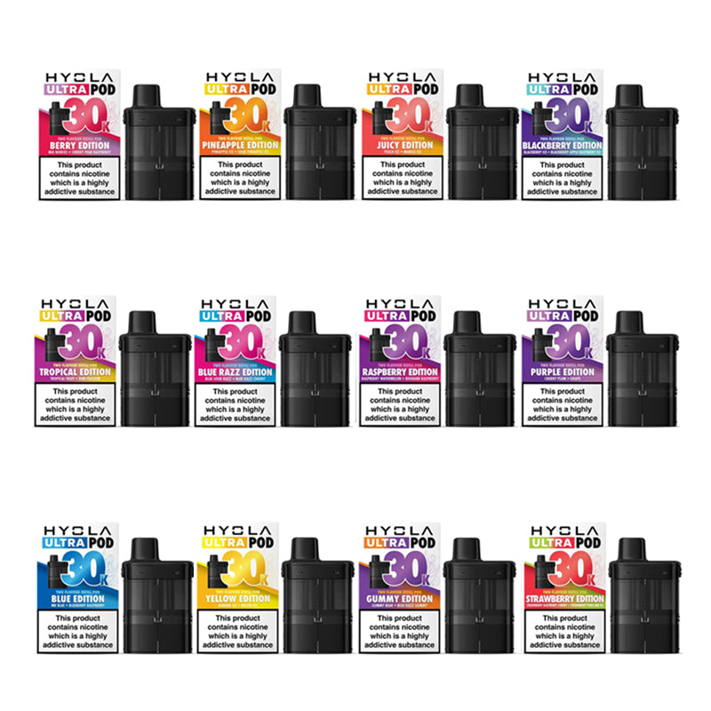 Hyola Ultra 30K Prefilled Replacement Pods, Multi Edition Flavours, Vape Wape UK