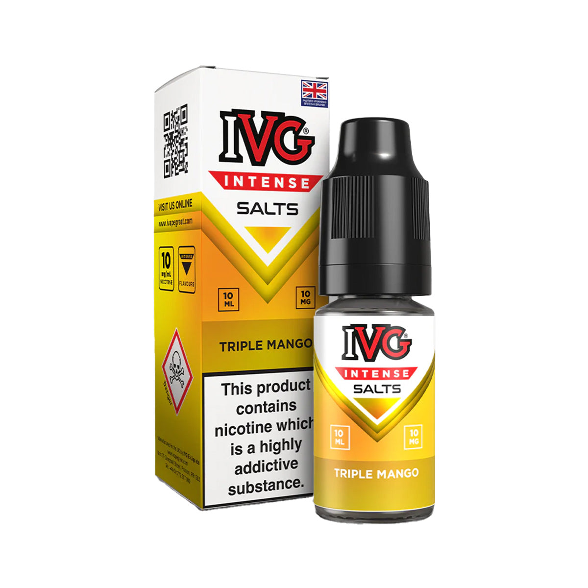 IVG Intense Triple Mango Saltnic Vape Juice, Vape Wave UK