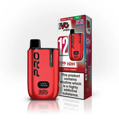 IVG Pro 12 Zero Nicotine Vape Kit, Fizzy Cherry Flavour, Vape Wave UK