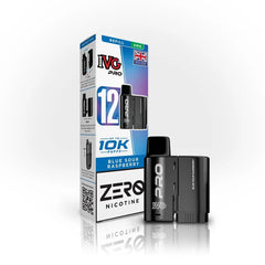 IVG Pro 12 mg prefilled Pods  Zero Nicotine, Blue Sour Raspberry Flavour, Vape Wave UK