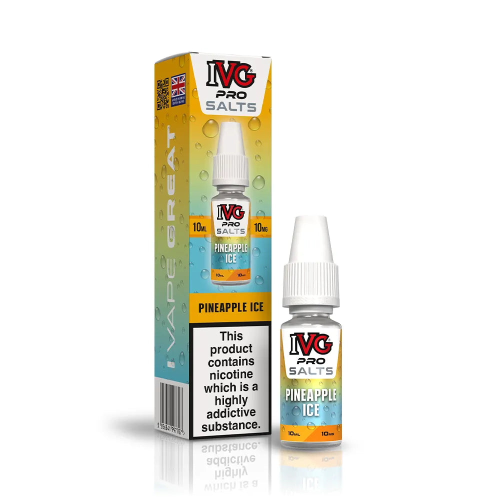 IVG Pro Pineapple Ice Nic Salt Vape Juice, Vape Wave UK