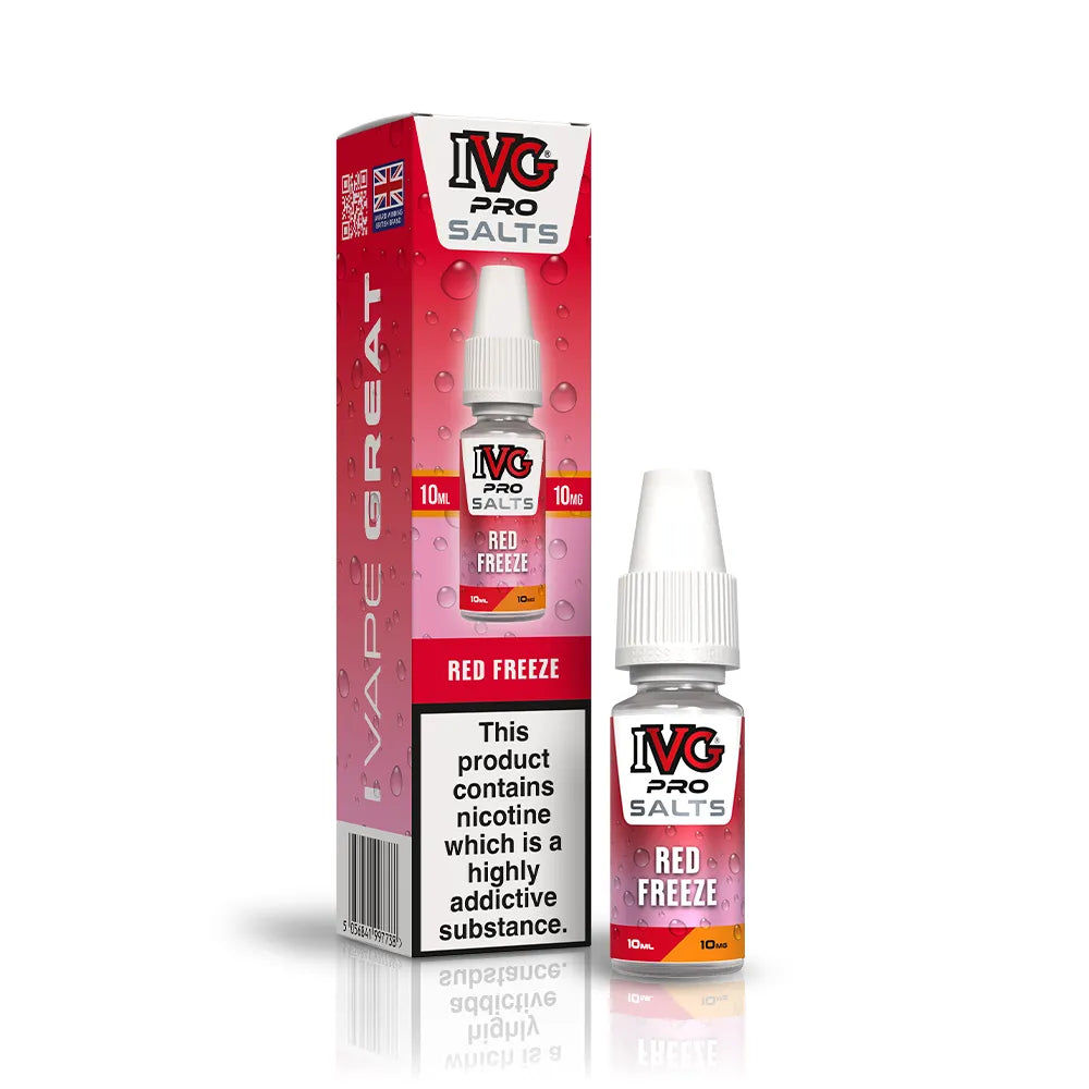 IVG Pro Red Freeze Nic Salt Vape Juice, Vape Wave UK