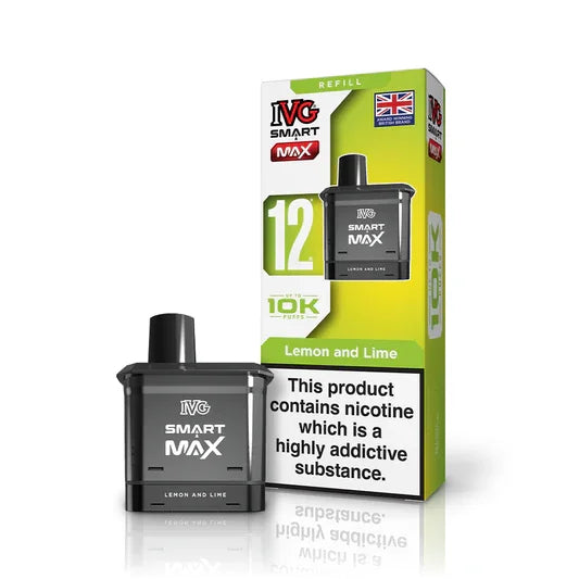 IVG Smart Max 10k Prefilled Replacement Pod, Lemon And Lime  Flavour, Vape Wave UK