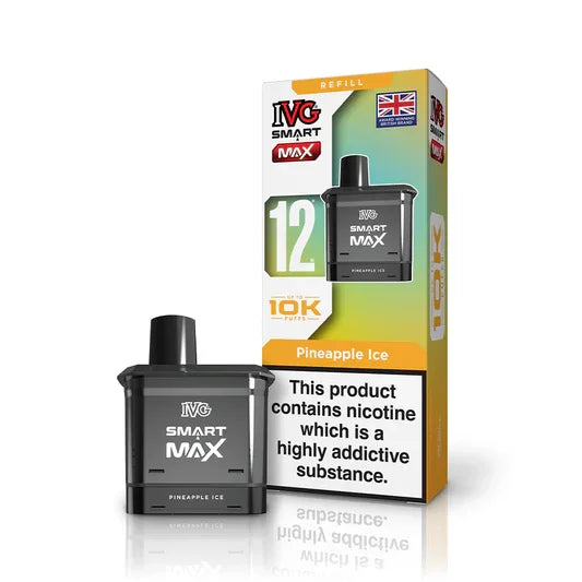 IVG Smart Max 10k Prefilled Replacement Pod, Pineapple  Ice Flavour, Vape Wave UK