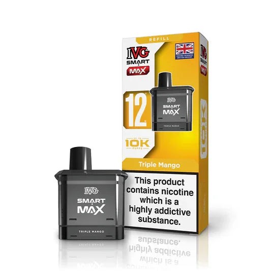 IVG Smart Max 10k Prefilled Replacement Pod, Triple Mango Flavour, Vape Wave UK