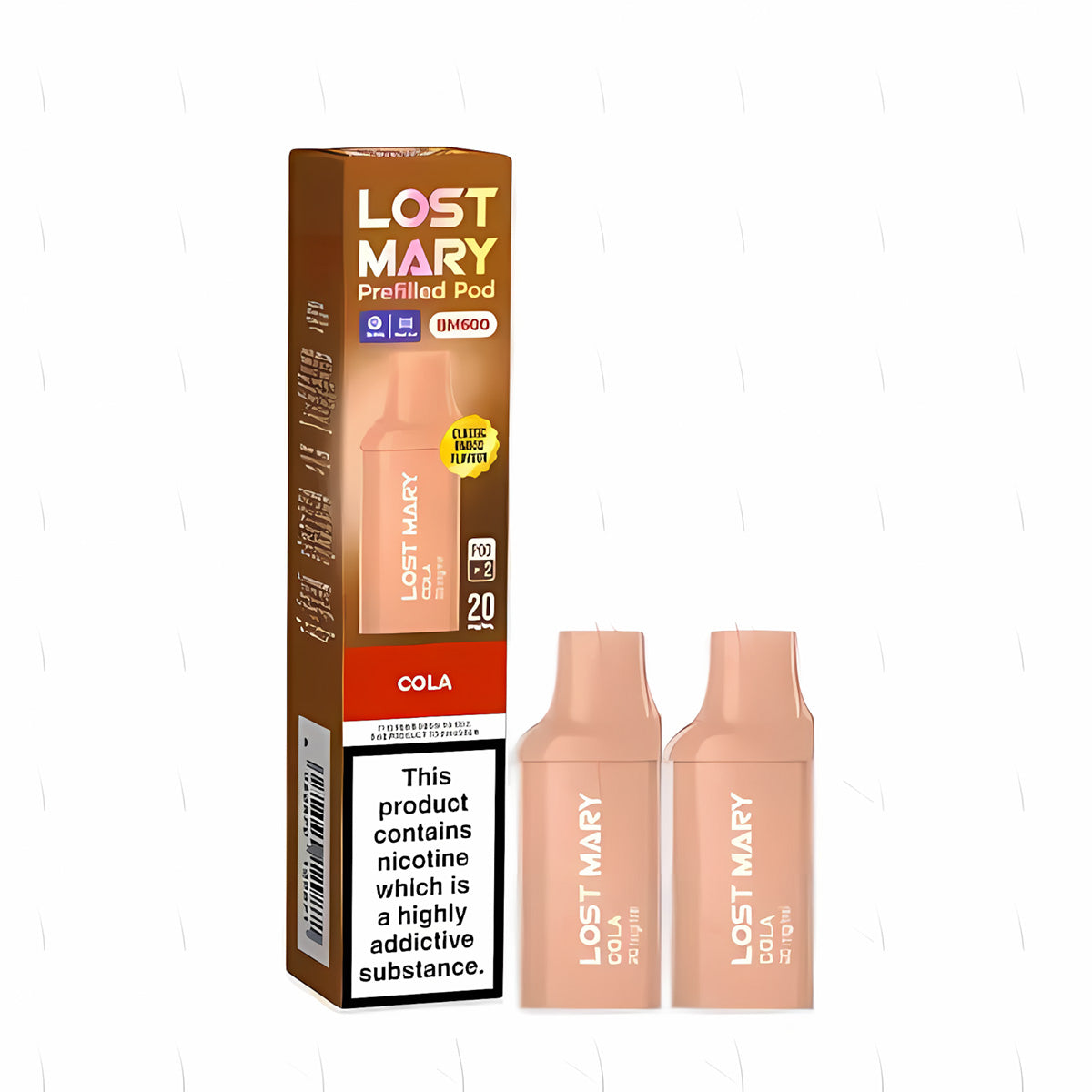 Lost Mary BM600 Prefilled Pod , Cola  Flavour, Vape Wave UK 