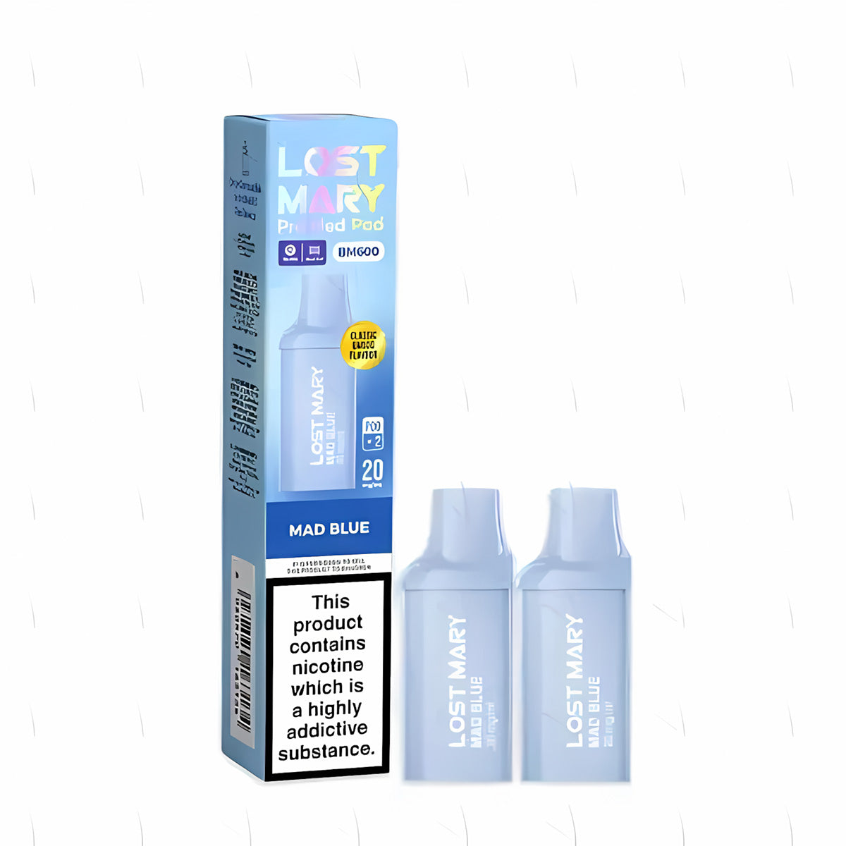 Lost Mary BM600 Prefilled Pod , Mad Blue Flavour, Vape Wave UK