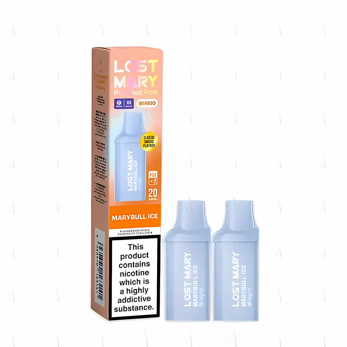 Lost Mary BM600 Prefilled Pod , Marybull Ice  Flavour, Vape Wave UK
