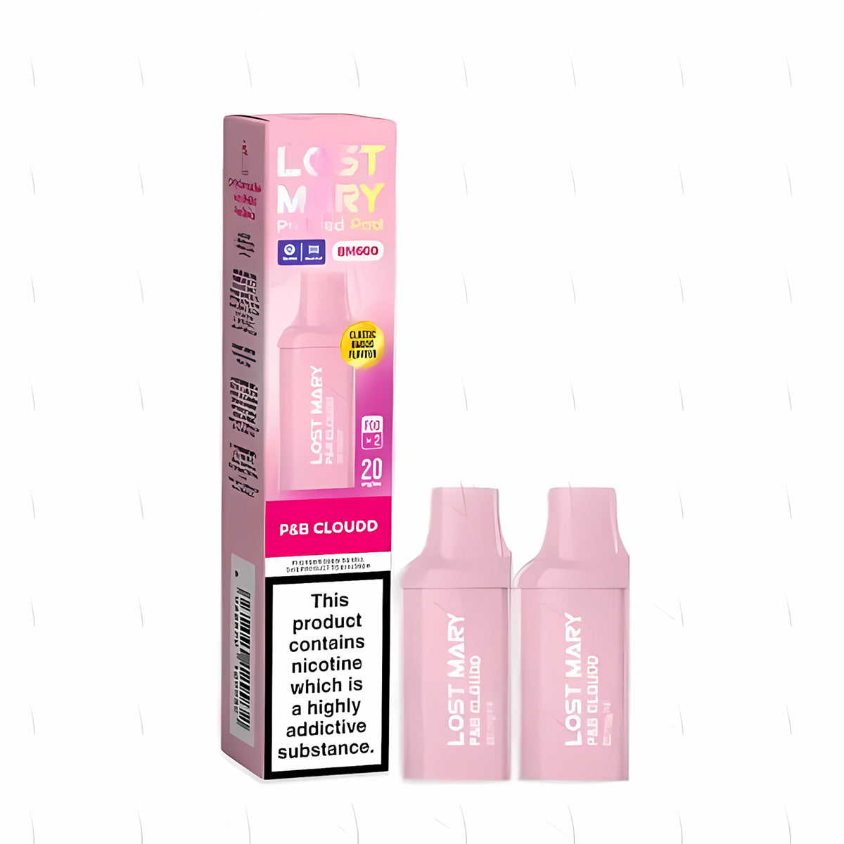 Lost Mary BM600 Prefilled Pod , P And B Cloudd  Flavour, Vape Wave UK