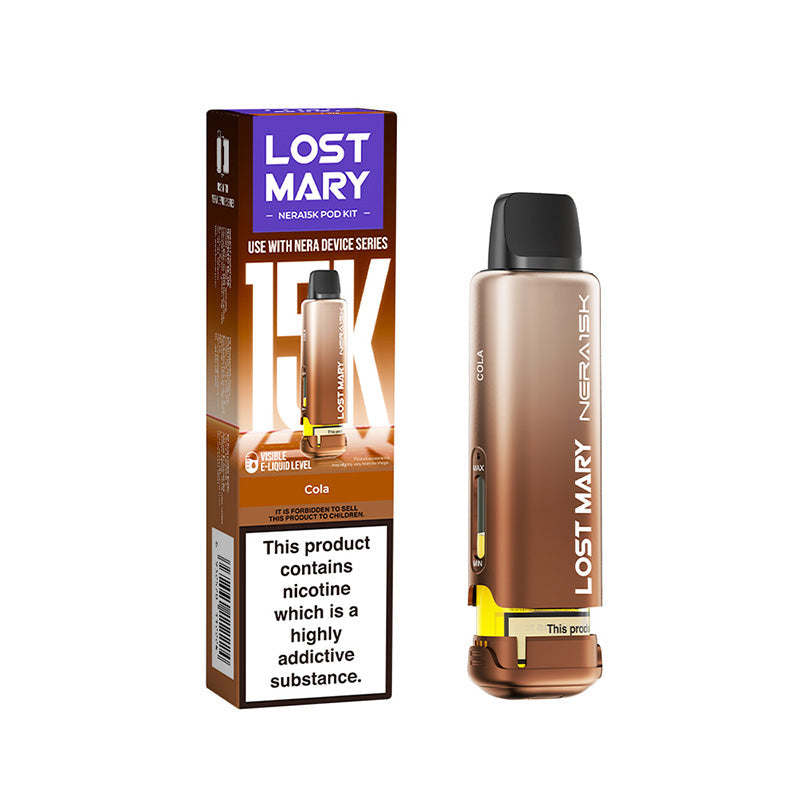 Lost Mary Nera 15,000 Prefilled Pods, Cola Flavour, Vape Wave UK