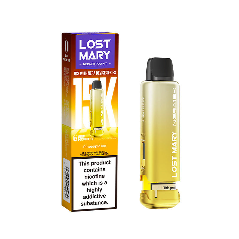 Lost Mary Nera 15,000 Prefilled Pods, Pineapple Ice Flavour, Vape Wave UK