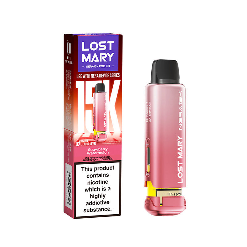 Lost Mary Nera 15,000 Prefilled Pods, Strawberry Watermelon  Flavour, Vape Wave UK