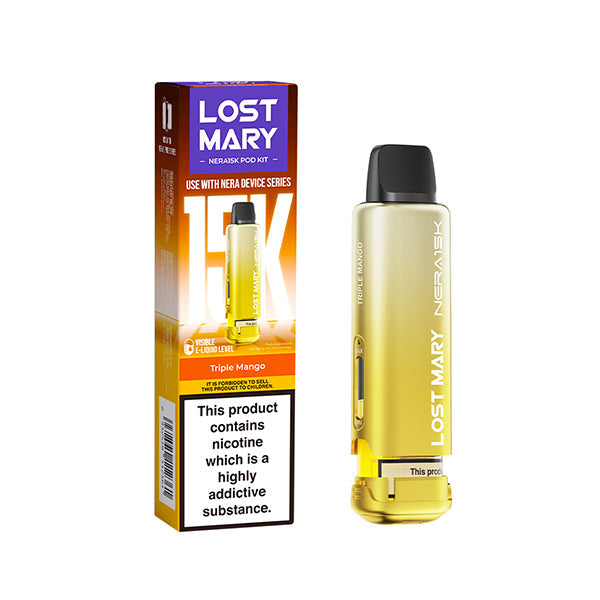 Lost Mary Nera 15,000 Prefilled Pods, Triple Mango  Flavour, Vape Wave UK
