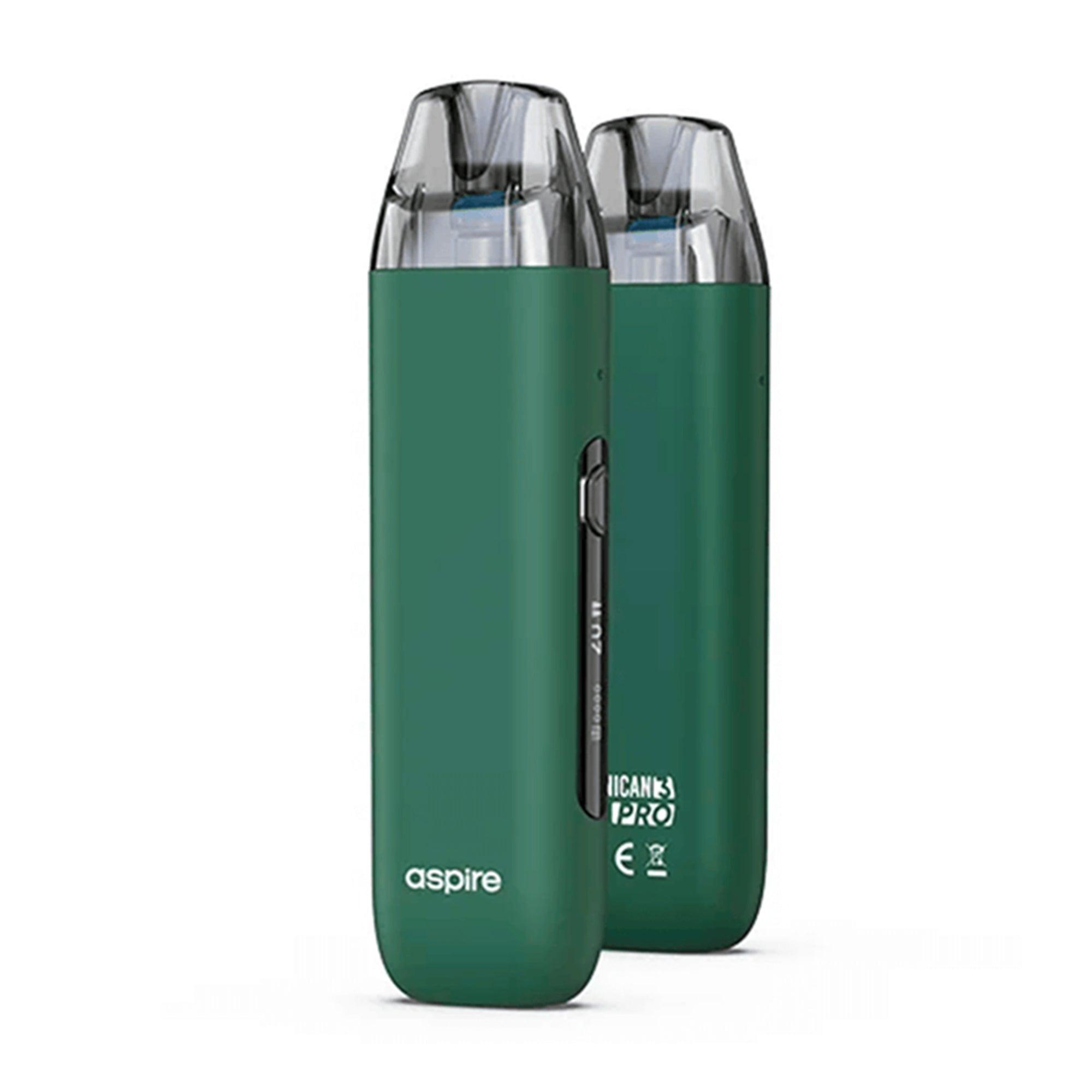 Minican Pro 3 Pod Vape Kit By Aspire, Dark Green, Vape Wave UK