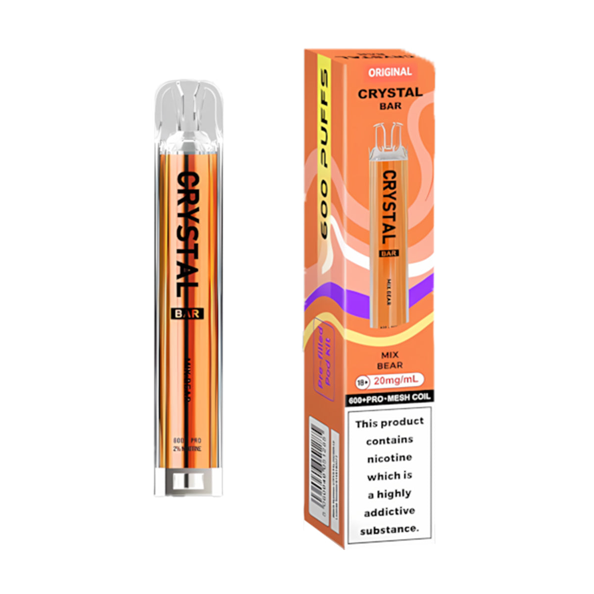 Crystal Bar Original 600 Pod Kit