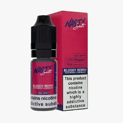 Nasty Juice Nic Salt 10ml E Liquid, Bloody Berry  Flavour, Vape Wave UK