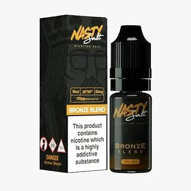 Nasty Juice Nic Salt 10ml E Liquid, Bronze Blend Flavour, Vape Wave UK