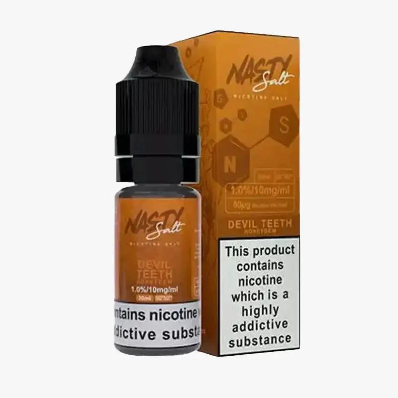 Nasty Juice Nic Salt 10ml E Liquid, Devil Teeth  Flavour, Vape Wave UK