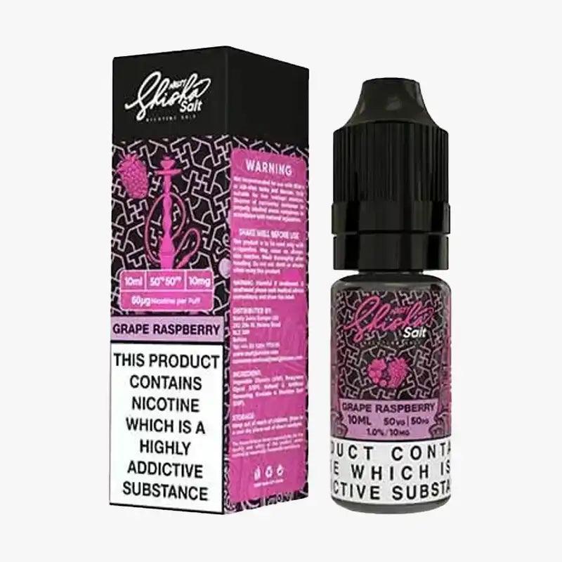 Nasty Juice Nic Salt 10ml E Liquid, Shisha Grape Raspberry  Flavour, Vape Wave UK