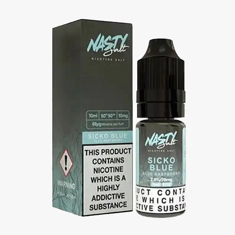 Nasty Juice Nic Salt 10ml E Liquid, Sicko Blue  Flavour, Vape Wave UK