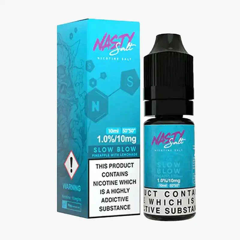 Nasty Juice Nic Salt 10ml E Liquid, Slow Blue  Flavour, Vape Wave UK