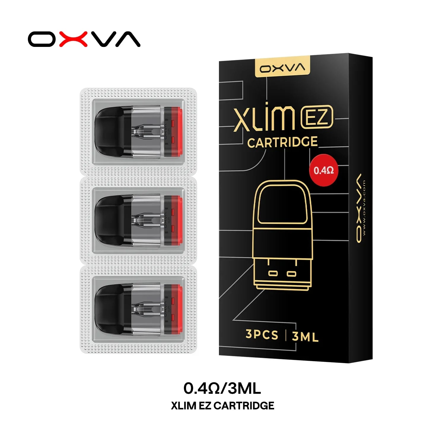 OXVA Xlim EZ Replacement Pods, 0.4 Ohm, 3ML , Vape Wave UK