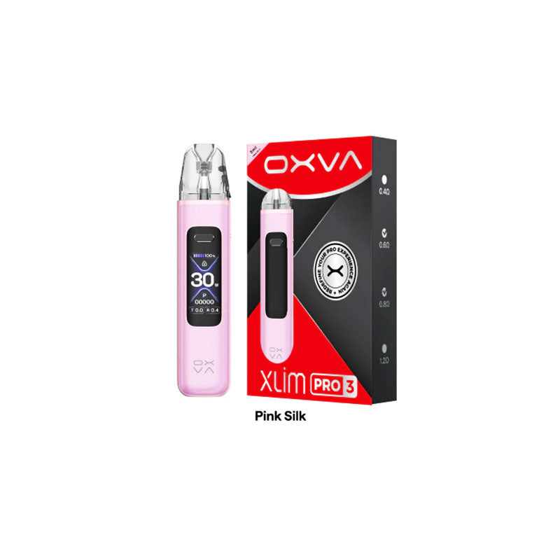 Oxva Xlim Pro 3 30W 1500mAh Pod Vape Kit , Pink Silk Colour, Vape Wave UK