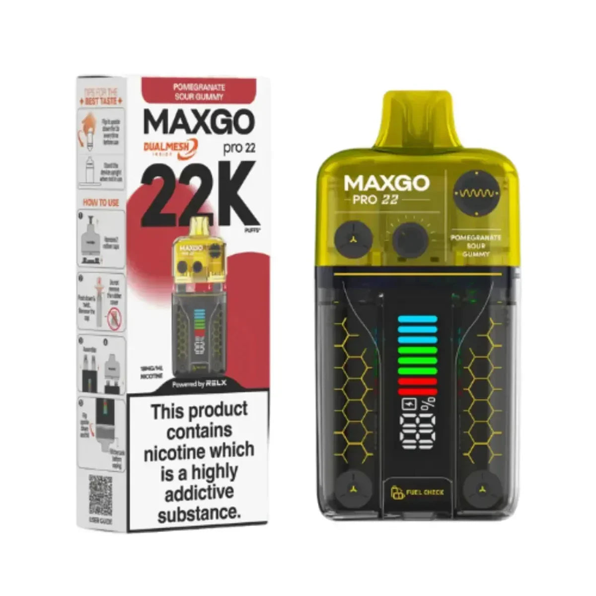 Relx MaxGo Pro 22000 Prefilled Pod Vape Kit