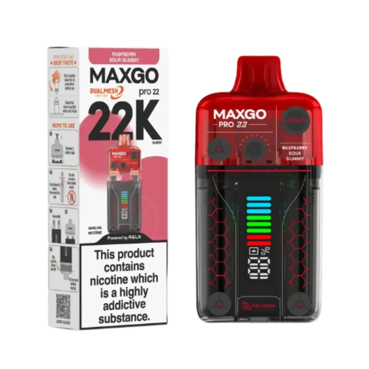Relx MaxGo Pro 22000 Prefilled Pod Vape Kit